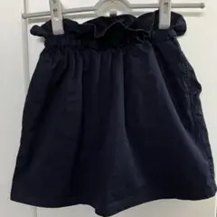 UNIQLO ユニクロ キッズ ネイビー スカート 紺色 130 ウエストゴム