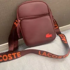 LACOSTE ワインレッド ショルダーバッグ