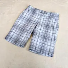 【ナイキ】ゴルフパンツ　2　M　短パン　ゴルフウェア　チェック y2k