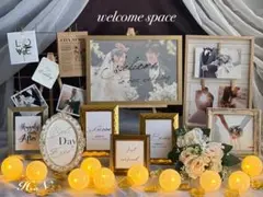 ウェルカムスペース✨セット売り 受付サイン トレペ ペーパーアイテム付き 結婚式