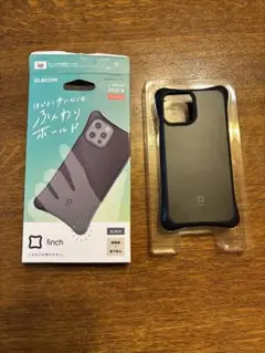 iPhone12対応【未使用品】ELECOM finch ブラック ソフトケース
