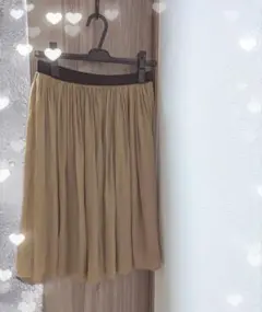 美品リバーシブル スカート(キャメル)