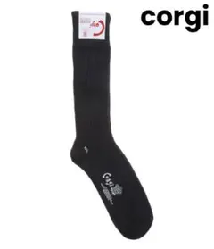 新品 コーギー corgi 靴下 厚手 ブラック 10.5size イギリス製