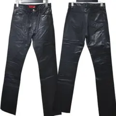 美品 ncb レザーパンツ 本革 牛革 上野商会