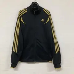 401 adidas ジャージ ブラック/イエロー M/J