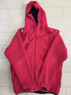 DESCENTE フード付きジャケット L レッド