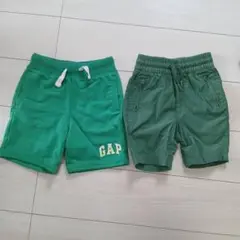 GAP ハーフパンツ 2点セット XS 緑