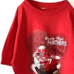 PANTHERS Busly Tシャツ 赤 古着 High レッド