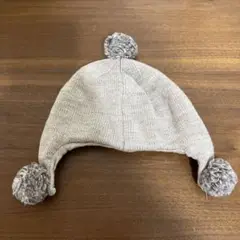 【美品】ポンポンニット帽