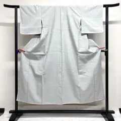 未着用　色無地　紬　紋無し　パーティ　お食事会　着物　018k
