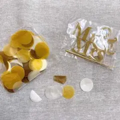2点セット／紙吹雪シャワー（100枚) ＋【Mrs】ケーキのデコレーション
