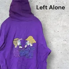 Left Alone レフトアローン　パーカー　スウェット　パープル　古着