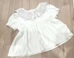 ♡女の子ベビー服 80cm 90cmレース襟 半袖シャツ マールマール風
