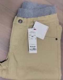 新品タグ付　TOPVALU　トップバリュ　のびるっちツイルハーフパンツ　160