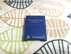 PS2　プレイステーション2用　メモリーカード　メタリックブルー