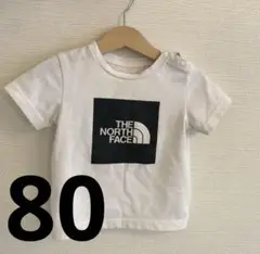 ノースフェイス　Ｔシャツ　80 半袖　男の子　白　ロゴ