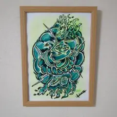 手描きアクリル画　八つ切サイズ一点もの