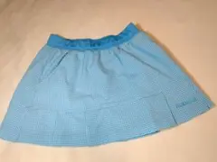 Babolat バボラ 水色 チェック柄 スコート Mサイズ