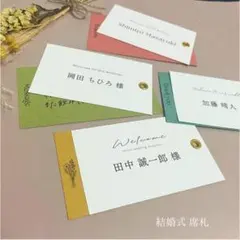 【結婚式】席札【ハトメ付き】
