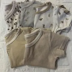 半袖ロンパース5枚セット