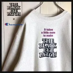 【限定コラボ】ブラックアイパッチ×チャンピオン☆センターロゴ入りスウェット