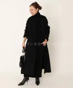 Deuxieme Classe victorianリバーロングノーカラーコート