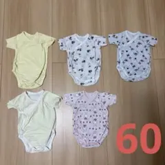 UNIQLO 60cm 半袖　ボディスーツ　5点セット