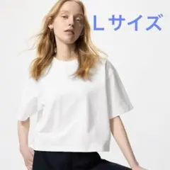 UNIQLO テクスチャージャージーT Lサイズ 白 ユニクロ ホワイト
