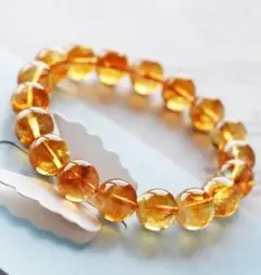 【天然】ファントムシトリン 高級品 7A 6mm 金字塔 金運 黄水晶 高透明