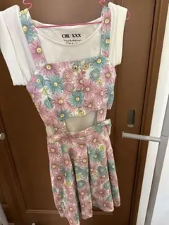 CHU XXX フラワープリント ワンピース　Tシャツ　セット　レディース服