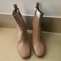 hu0026m ブロックヒールアングルブーツ 36