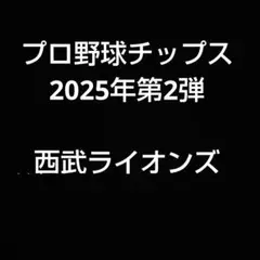 プロ野球チップス2025年第2弾 西武ライオンズ6枚セット