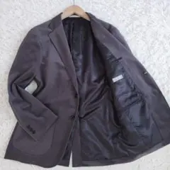 極美品　ユキトリイ　テーラードジャケット　ストライプ　アンコン　ブルー　L LIGHT UNCON JACKET - VAN STORE
