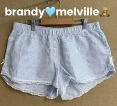【激レア】brandy melville ストライプショートパンツ