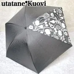 未使用品✨ utatane × Kuovi 折りたたみ日傘 完全遮光 晴雨兼用