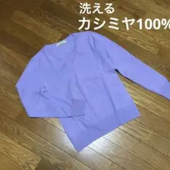 【最終値下げ】Clothing Vネック 洗えるカシミヤ100 ニット