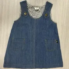 デニム ジャンバースカート 80 女の子　春夏