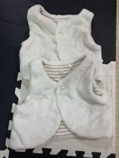 モコモコベスト　70cm〜80cm 2枚セット