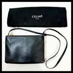 【最終値下げ】セリーヌ CELINE トリオ ショルダーバッグ ラージ ブラック