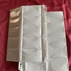 透明プラスチック両面10ポケットリフィル 約30cm x 23cm 61枚
