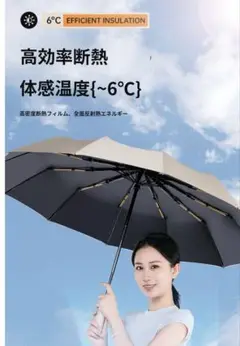 折りたたみ傘 ワンタッチ 自動開閉 晴雨兼用 UV ホワイト日傘 内側ブラック