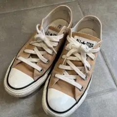 ALL STAR ベージュ ローカット スニーカー
