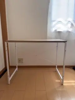美品‼️パソコンデスク　ホワイト　ブラウン