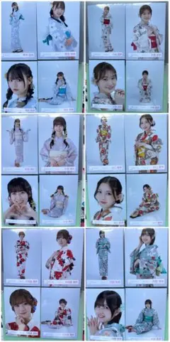 櫻坂　浴衣　生写真　6コンプ
