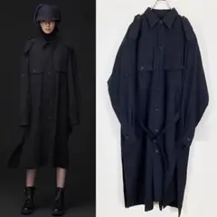 Y's 20AW CHEST POCKET SHIRT DRESS黒1