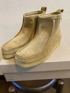 靴 SSZ Clarks WALLAROO BEAMS A.H UK7 Akio Hasegawa x BEAMS SSZZ x Clarks Wallaroo Boot Collab
