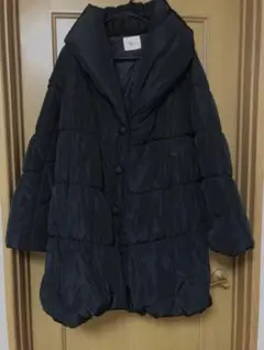 美品✨ ピンキーu0026ダイアン 中綿ダウンコート ハーフ丈 ボタン 羽織り ブラック