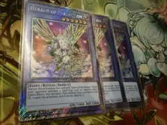 遊戯王 神光の宣告者 エクストラシークレット 3枚 英版 美品