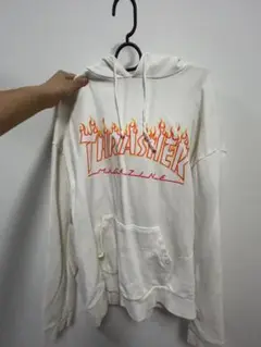 THRASHER フレイムロゴ フード付きスウェット