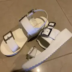 新品　ユナイテッドアローズ　サンダル　ホワイト　37